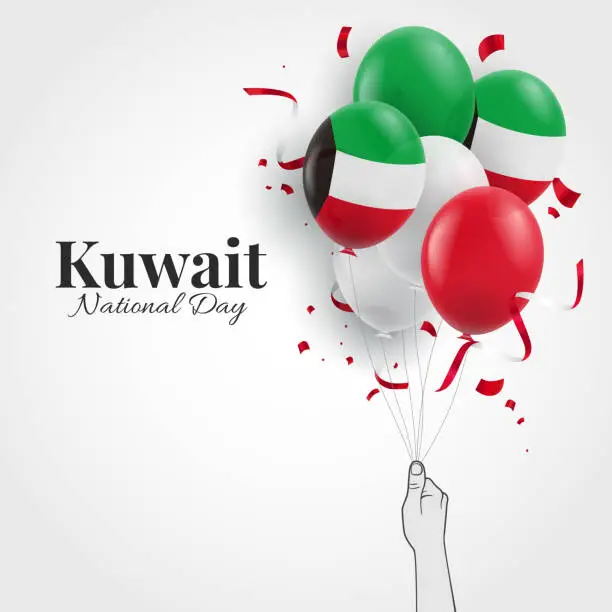 Vector illustration of National Day Kuwait