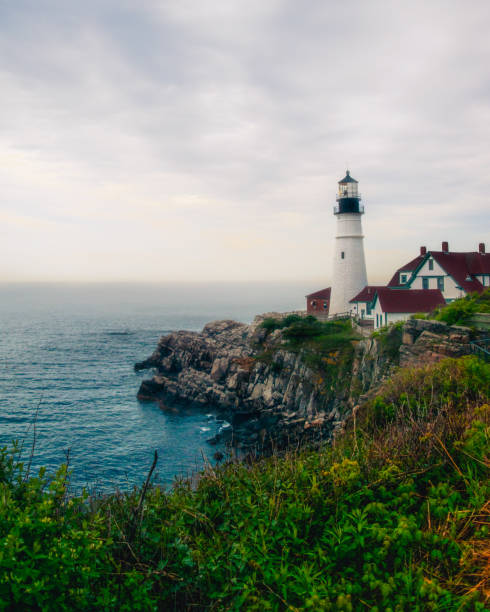 istock Coastline and Portland Head Lighthouse Cape, USA 1455433900