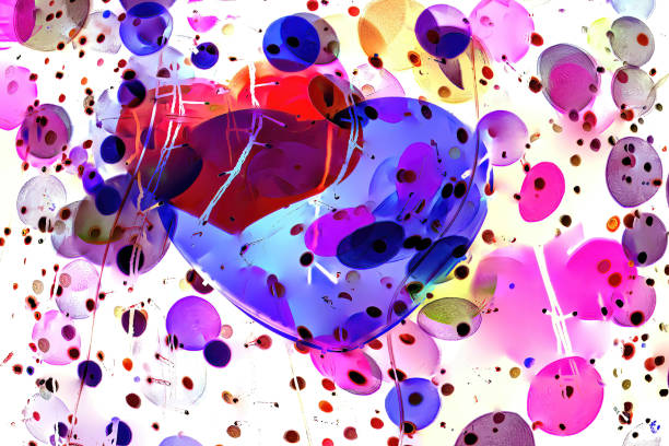 young adult female outdoors heart valentines balloons in hand