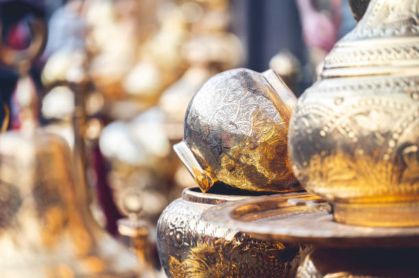 istock Selective shot of authentic Muslim religious containers 1455434759