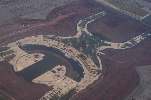 А partially built facility intended to be Mexico City's New International Airport