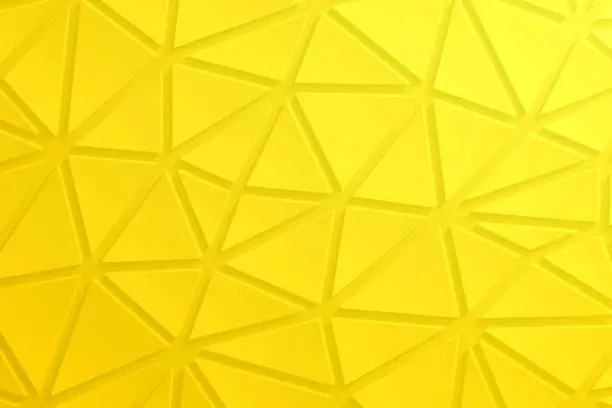 Vector illustration of Abstract yellow background - Geometric texture