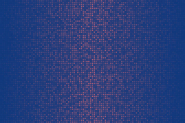 ilustrações de stock, clip art, desenhos animados e ícones de abstract purple halftone background with dotted - trendy design - abstract red blue backgrounds