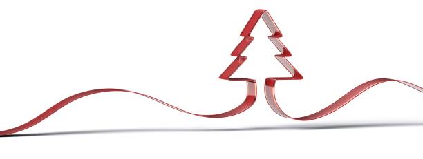 istock 3d illustration of Merry Christmas card modern tree 1455439742