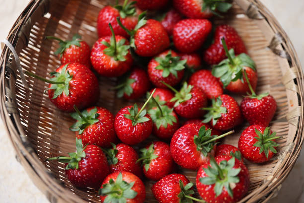 istock Big Liangshan strawberry 1455440514