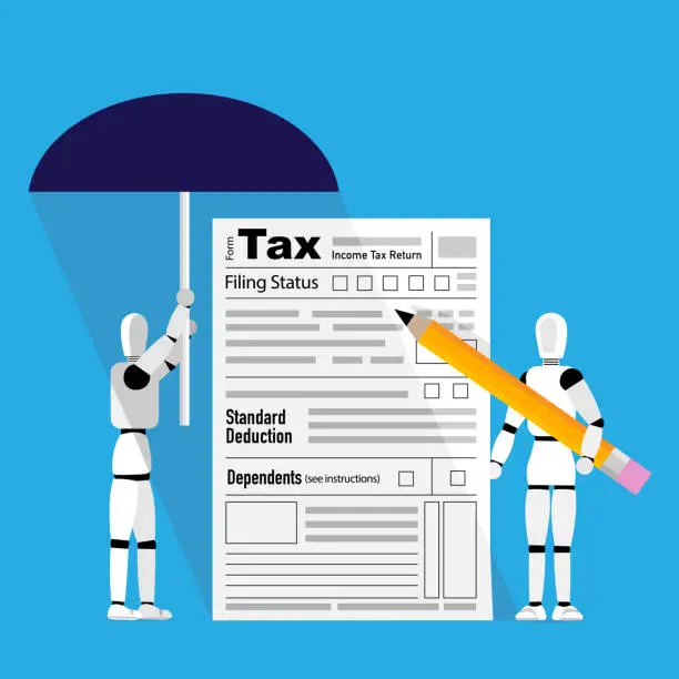 Vector illustration of Sheltering taxes