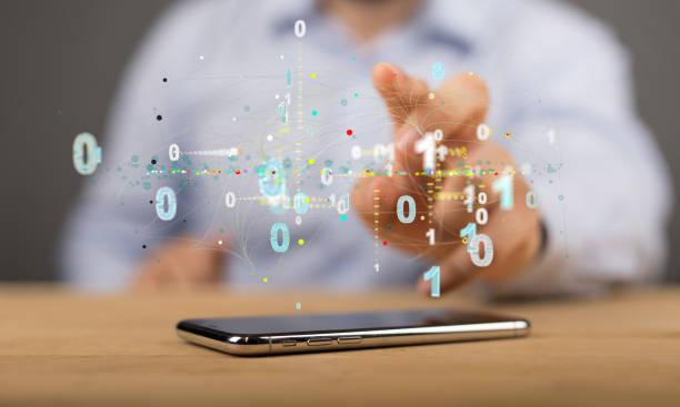istock 3D render of an Abstract technology group and social network connection on a blurry background 1455446307