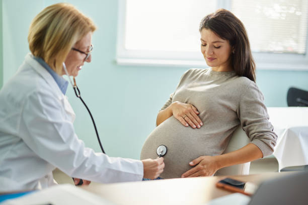 istock Listening to baby's heartbeat! 1455446469