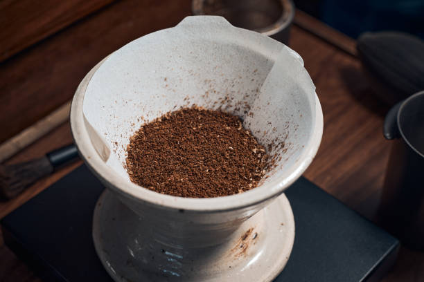 istock coffee powder in the dripper for make coffee 1455447726