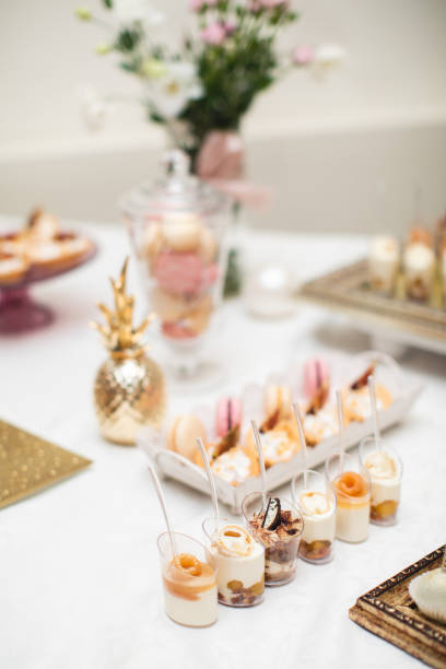 istock beautifully decorated table with sweet candy bar 1455457319