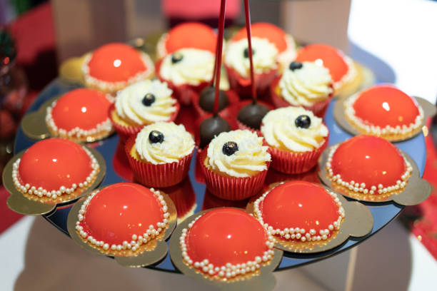 istock delicious sweet dessert, candy bar on celebration 1455457332