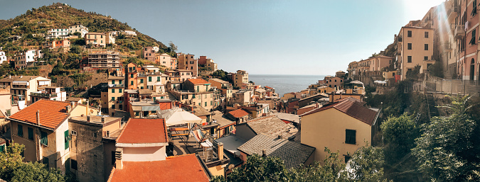 Beautiful view of the Italian hill town of Civita di Baneregio