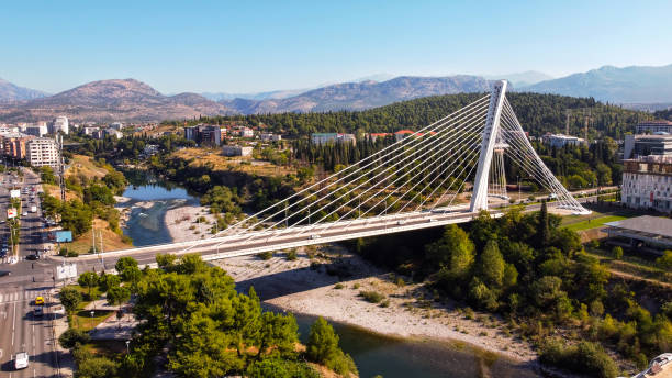 istock Aerial drone view of Podgorica, Montenegro 1455463830