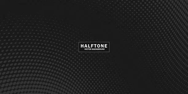 Vector illustration of Halftone effect vector background