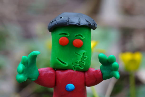 istock A toy monster made of plasticine. 1455475345