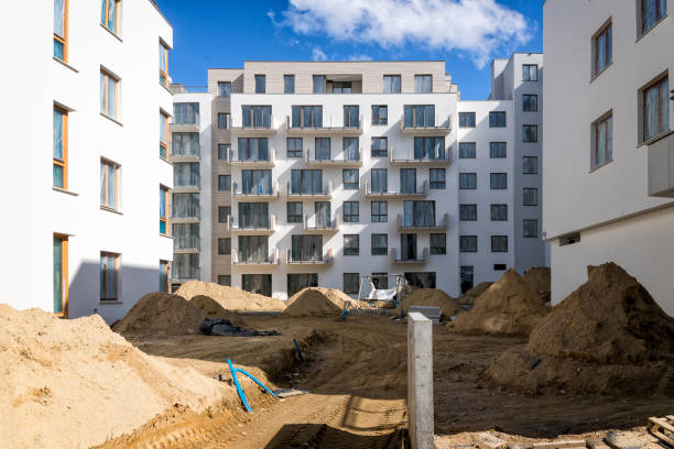 istock Construction site of a housing estate 1455477012