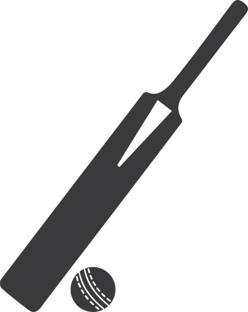 Cricket Bat Icon, Sports Symbol Icon, Sports Concept Icon, Black Vector Cricket Bat Icon, Sports Symbol Icon, Sports Concept Icon, Black Vector. The cricket bat icon is an iconic symbol in the world of cricket. It has come to represent the game and its players, with its unique characteristics making it a recognizable logo for fans around the world. It is often seen on team jerseys, caps, flags, and even tattoos as a sign of loyalty and pride. cricket bat stock illustrations