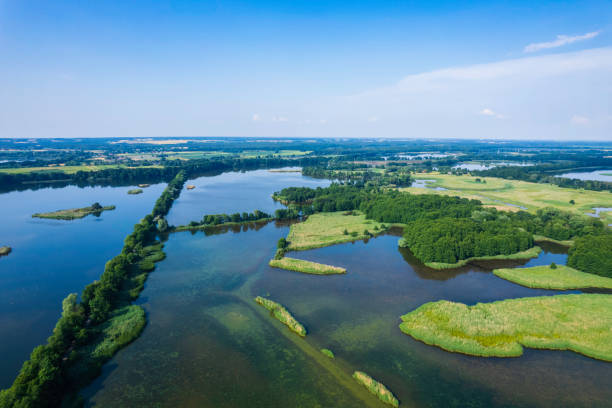 istock landscape with a beautiful lakes (aerial) 1455484726