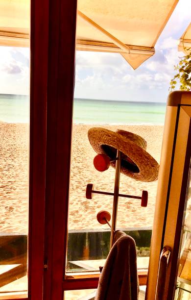 istock A Beach Bar on The Portuguese Coast With a Coat Rack 1455492340