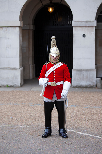 guards in Buckingam Palace