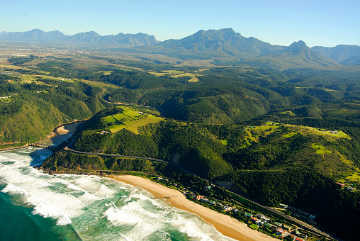 Aerial photo of Wilderness on the Garden Route, South Africa