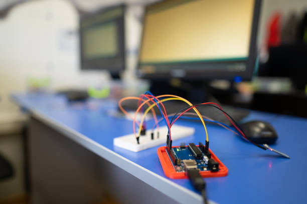 istock engineers assemble electrical circuits from radio components in a laboratory. 1455502664