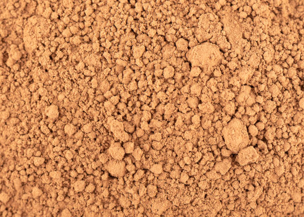 istock Full frame of cocoa powder as abstract background. 1455504045