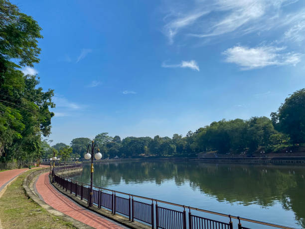 istock The lake against blue sky 1455506872