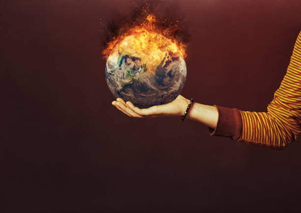 Young environmentalist cherishes an Earth that is in trouble. Public domain satellite image from https://www.nasa.gov/multimedia/imagegallery/image_feature_2159.html