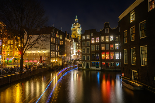 Beautifl Amsterdam city at night