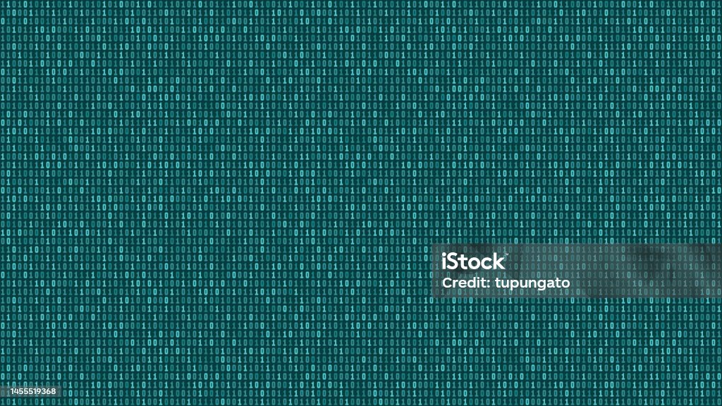 Binary Code Seamless Vector Stock Illustration - Download Image Now ...