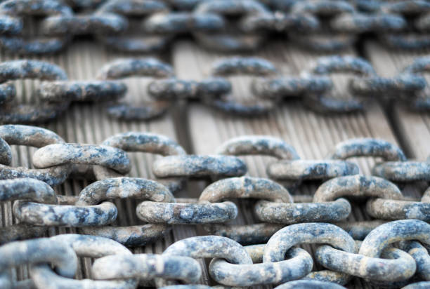 long gray steel chain