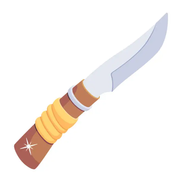 Vector illustration of Bowie Knife