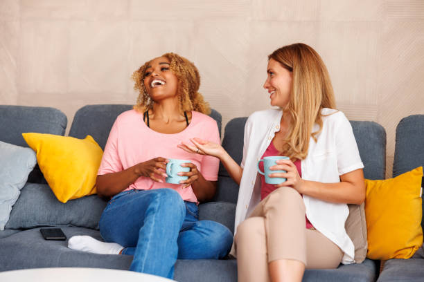 istock Women telling fortune from a cup of coffee 1455523977