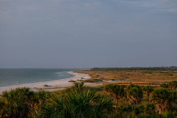 istock Beautiful Sunset on Fort de Soto Beach 1455525416
