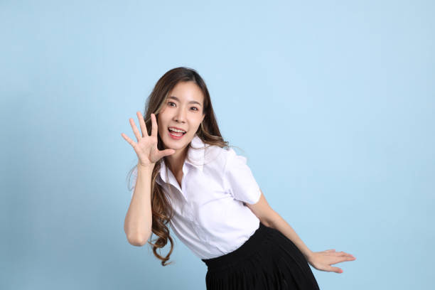 istock Girl in Student Uniform 1455527106