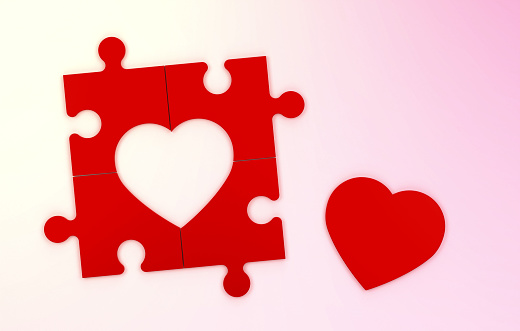 Heart Shape And Valentines Day Background