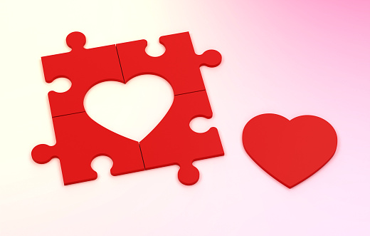 Heart Shape And Valentines Day Background