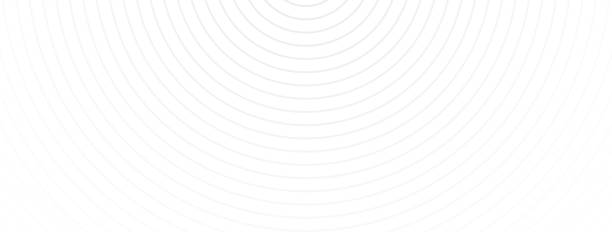 динамический длинный фон линии круга. белая полосатая текстура. концентрический серый тонкий элемент. отделка тканевым материалом. абстра� - textured vector circle in a row stock illustrations