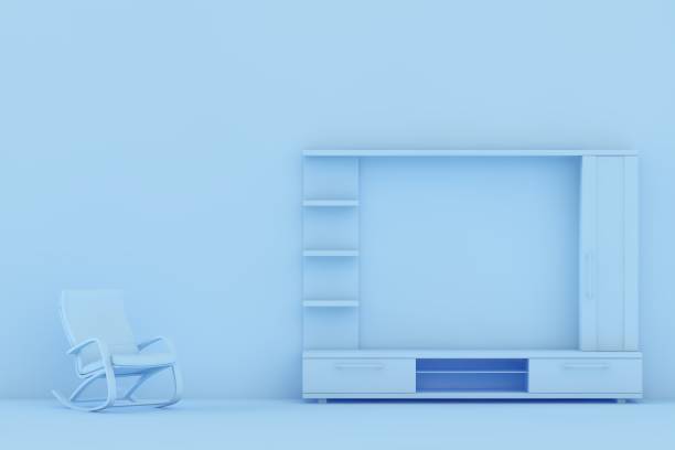 istock 3D Modern living room 1455536116