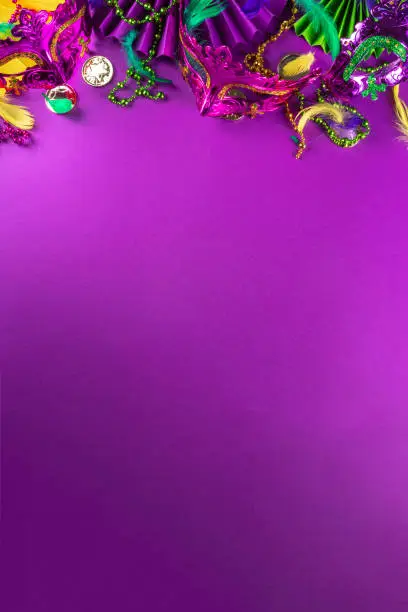 Photo of Mardi Gras colorful background