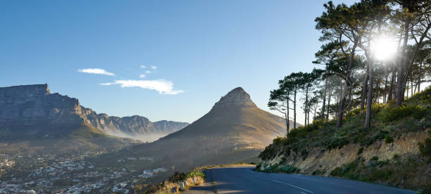 Lion's Head Lion's Head, Table Mountain National Park, Cape Town, South Africa lions head mountain stock pictures, royalty-free photos & images