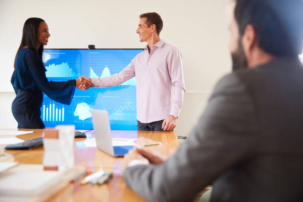 istock Meet and greet in the team conference room 1455543714
