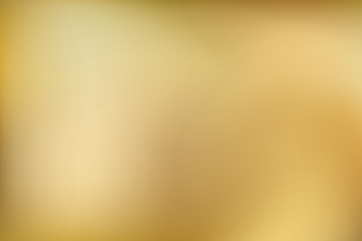 Golden background. Abstract light gold metal gradient. Vector blurred illustration.