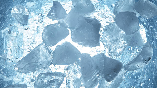 istock A network of cracks on a piece of blue ice 1455556942