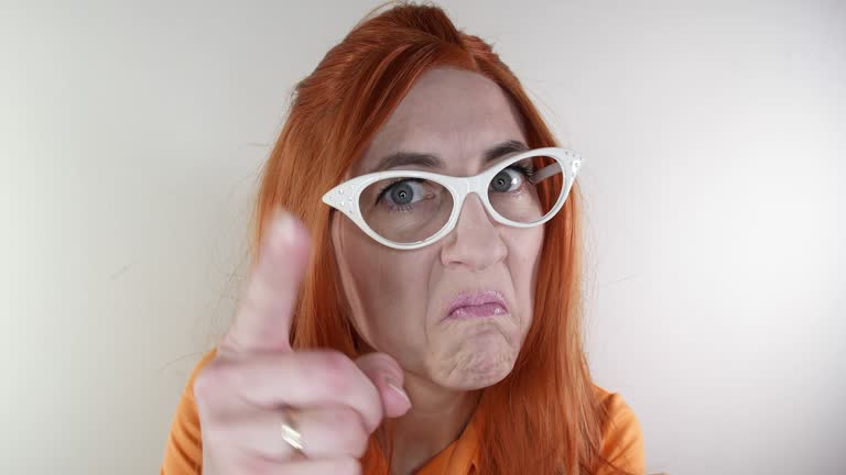 Funny Angry Redhead Woman
