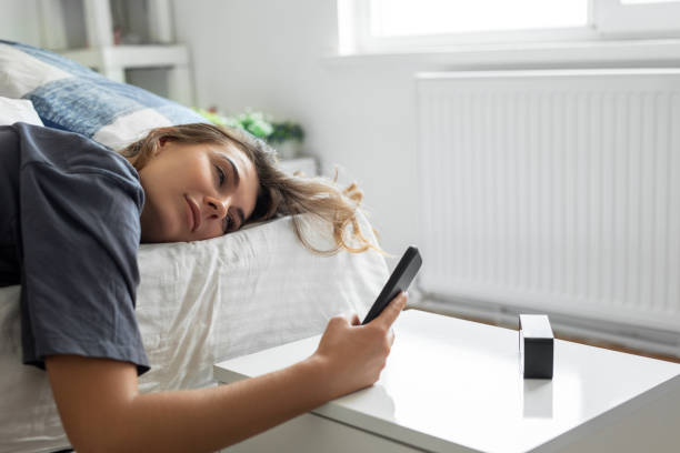 istock Young woman is waking up 1455563430