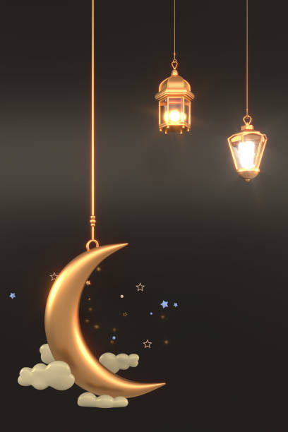 istock Ramadan Kareem Greeting Background Islamic 3d illustration design 1455563667