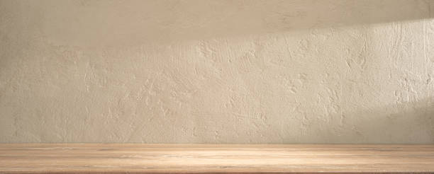 istock A table in the kitchen against a stone wall in the morning sunlight 1455564076