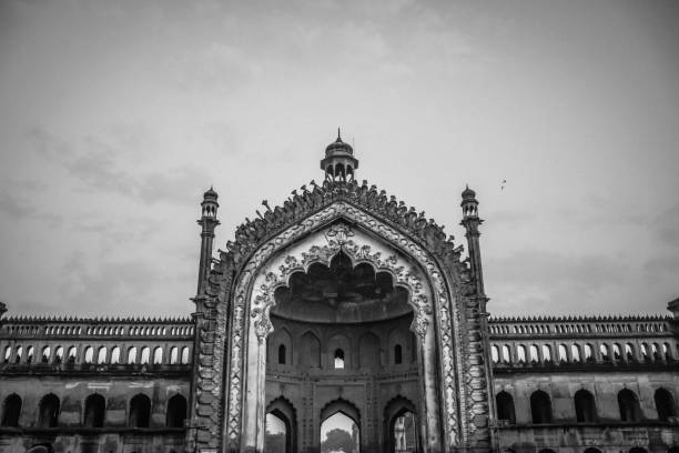 Rumi Darwaza also known as Turkish gate In Lucknow is an ancient Awadhi architecture fort stock photo